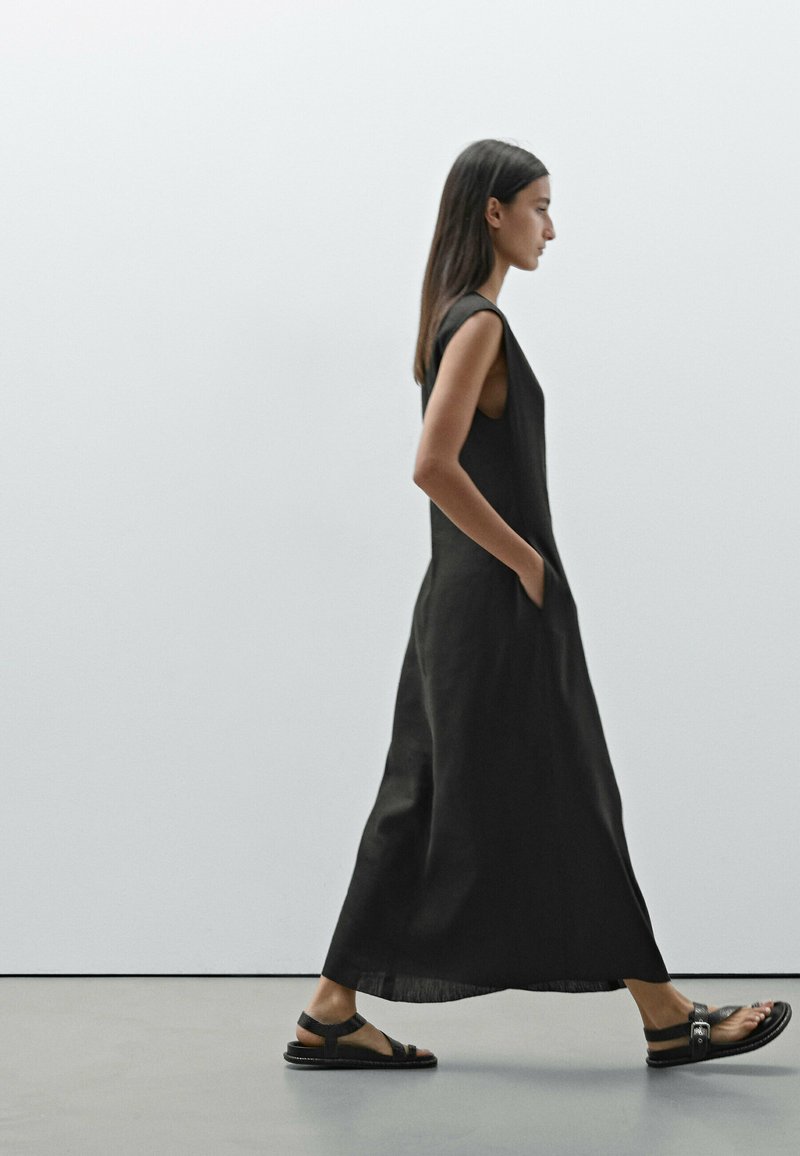 massimo dutti black maxi dress Women's Black Dresses - Massimo Dutti