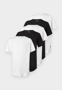 JJENOA TEE CREW NECK 5 PACK - Pamata T-krekls - white/black
