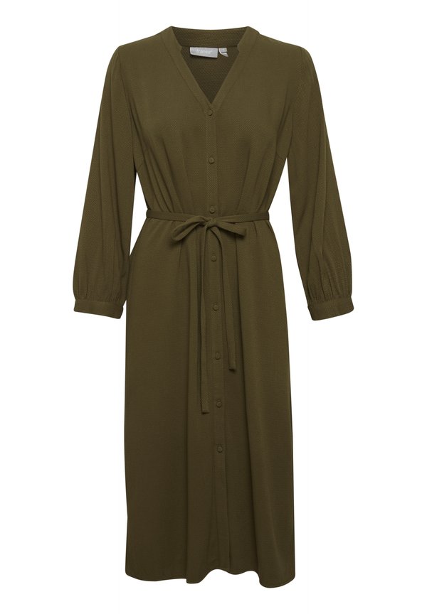 FRHAIDA - Shirt dress - dark olive2