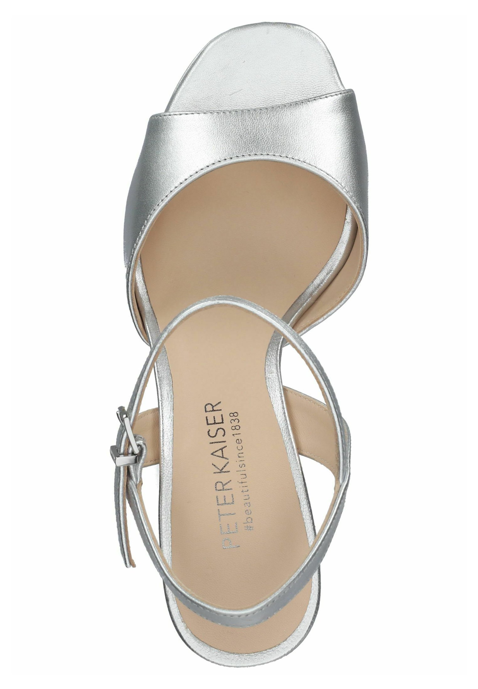 Peter Kaiser Sandalen met plateauzool - silber/zilverkleurig - Zalando.be
