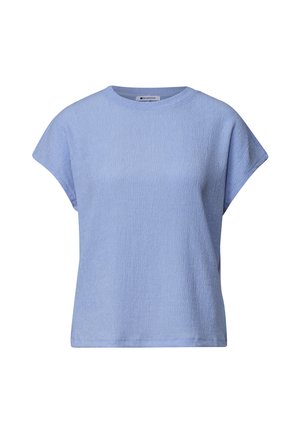 Street One, DROPPED SHOULDER SHIRT MIT STRUKTURMIX - T-shirt basic - cashmere blue