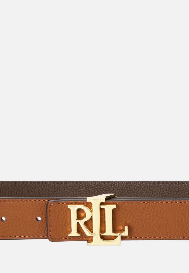 Lauren Ralph Lauren LOGO REVERSIBLE PEBBLED LEATHER BELT  display picture 2