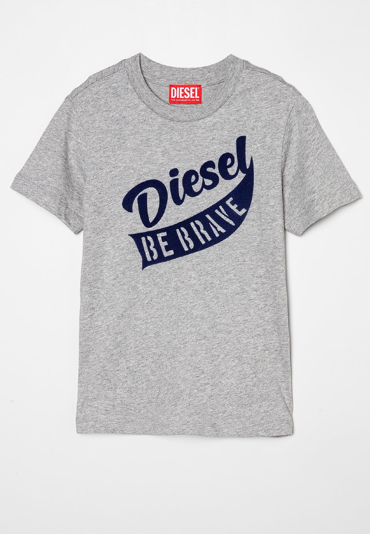 Diesel T-shirt print grijs Diesel T-shirt print grijs