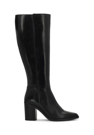 High heeled boots - black