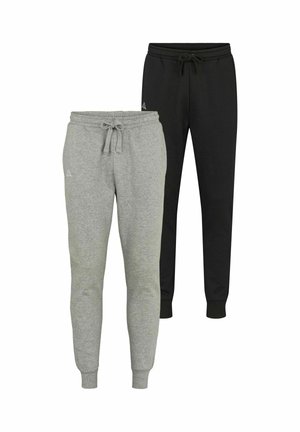 LOGO CASERI 2 PACK - Pantaloni sportivi - black/grey melange