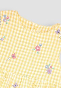JoJo Maman Bébé EMBROIDERED REGULAR FIT - Denné šaty - yellow gingham