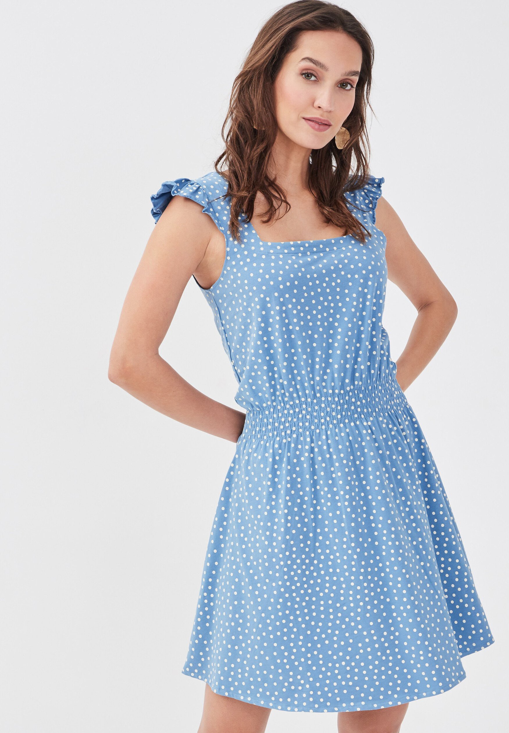 cache cache robe bleue