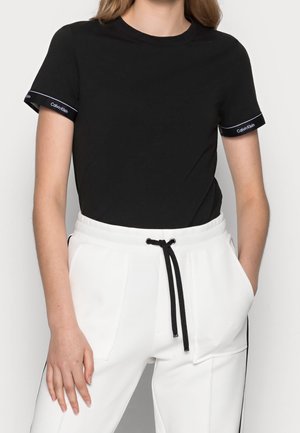 T-shirt med print - black
