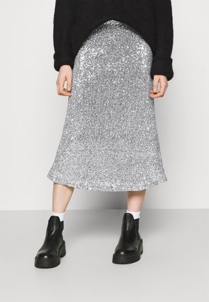 A-snit nederdel - silver-coloured