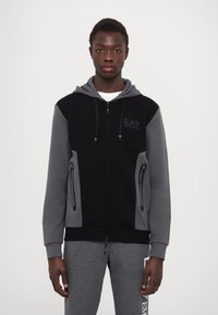 EA7 Emporio Armani FELPA - Felpa con zip - black