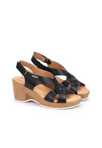 Pikolinos ARENALES  - Sandalias de cuña - black