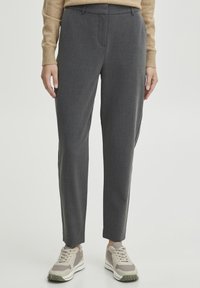Oxmo OXDOVINE REGULAR FIT - Chinos - dark grey melange