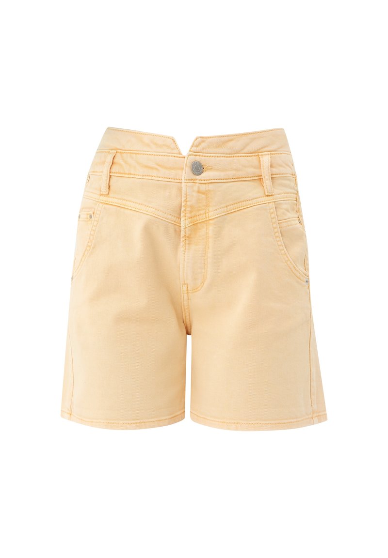 QS Jeansshort geel