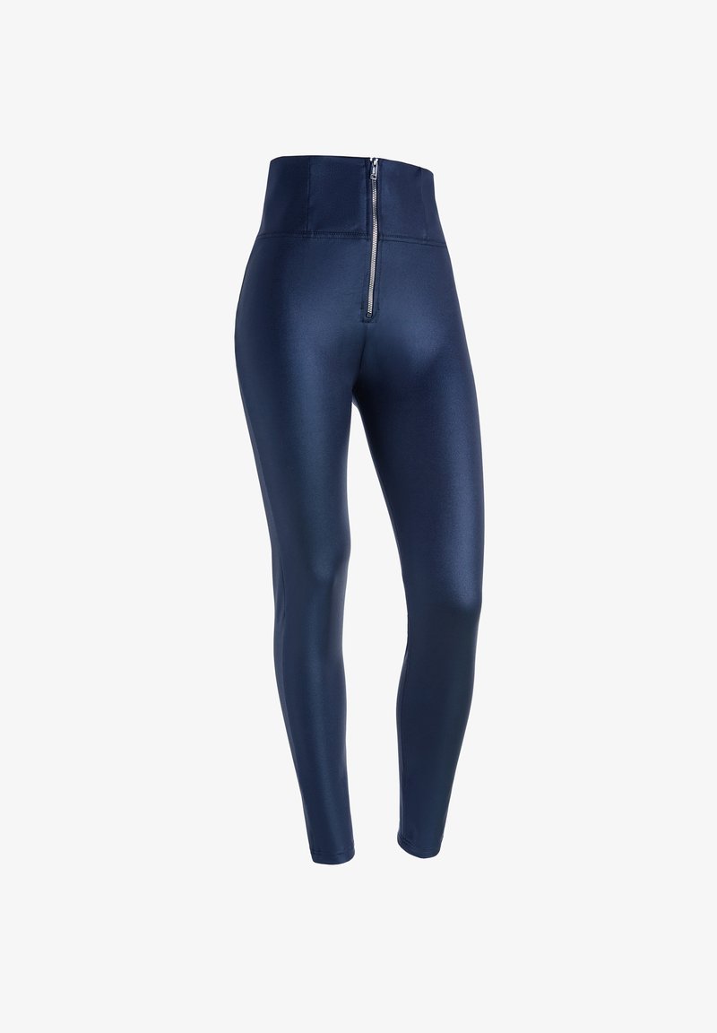 Freddy PUSH UP VITA ALTISSIMA COATED LUCIDO - Pantalones - blue