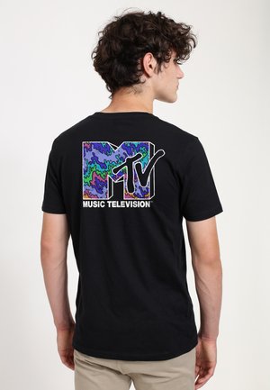 Henry Tiger MTV RIPPLE LOGO - T-shirt imprimé - black