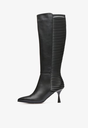 Laarzen met hoge hak - black