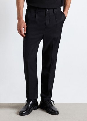 Calliope, PANTALONE LUNGO TINTA UNITA - Stoffhose - nero ultrablack