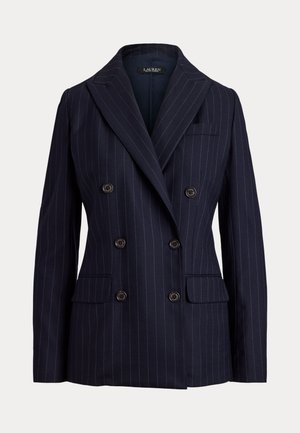 Lauren Ralph Lauren, PINSTRIPE DOUBLE-BREASTED TWILL BLAZER - Σακάκι - navy/cream