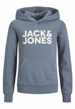JJECORP LOGO HOOD - Hoodie - flint stone