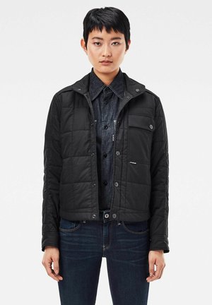 QUILTED OVERSHIRT - Veste mi-saison - black