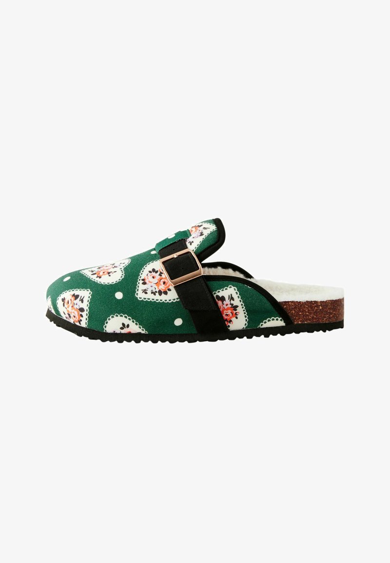 Cath Kidston REGULAR FIT - Muiltjes - green heart