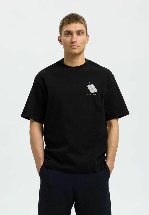 SLHRELAXKAI O NECK - T-Shirt print