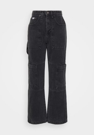 HIGH RISE - STRAIGHT COMBAT  - Straight leg -farkut - charcoal