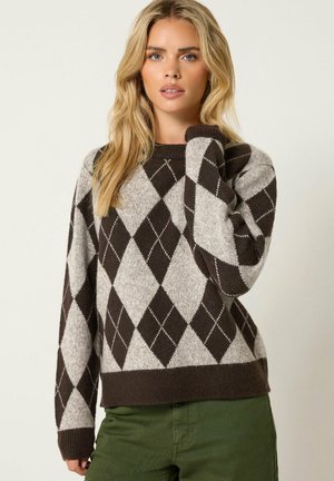 M&Co, PETITE KNITWEAR - Trui - chocolate