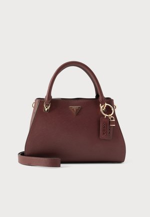 Guess, NOELLE LUXURY SATCHEL - Дамска чанта - burgundy