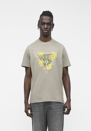 FLOWER TRIANGLE TEE - T-shirt estampada - mossy green