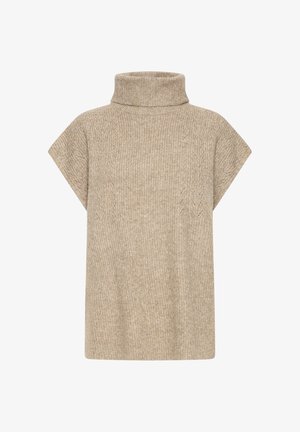 b.young, BYVILKO PONCHO - Veste sans manches - walnut melange
