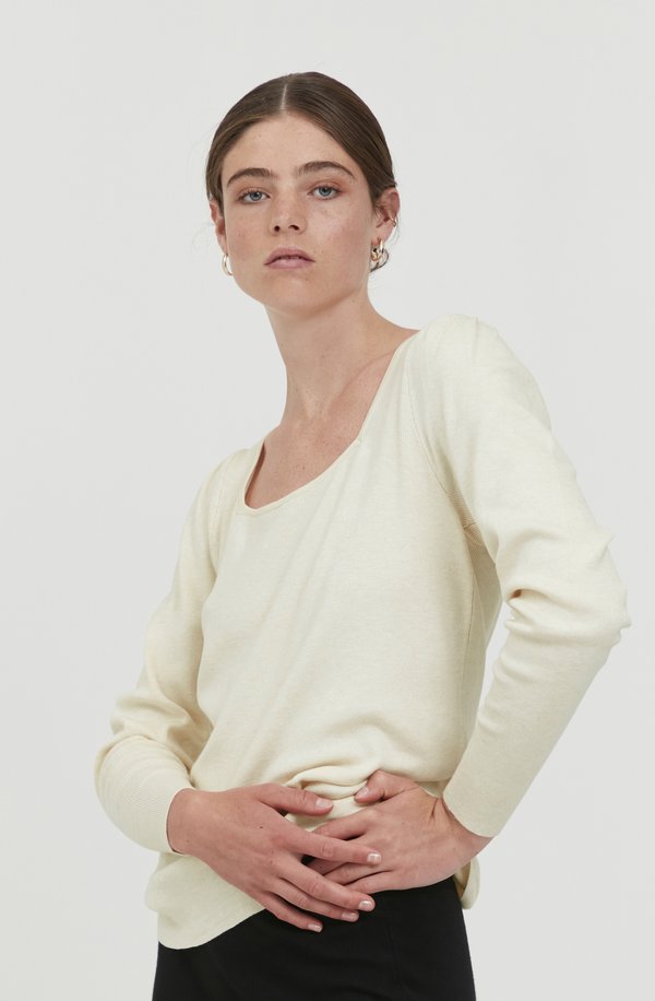 IHRuvera - Jumper - oatmeal melange2