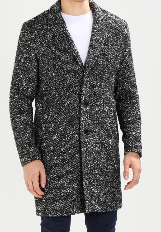 Jack & Jones Cappotto classico - mottled black