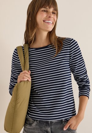 GESTREIFTES - T-shirt à manches longues - weiß