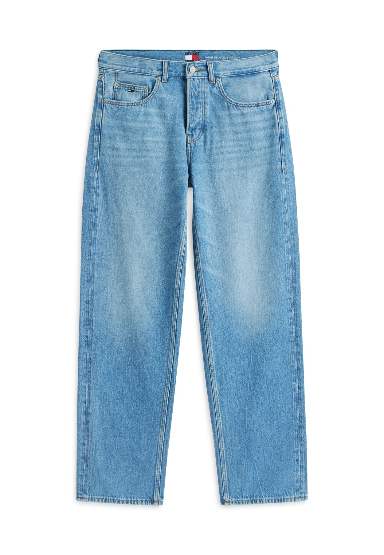 JAIMIE WHISKERED RELAXED STRAIGHT LEG JEANS