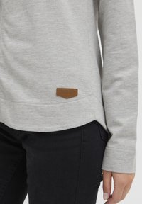 Oxmo OXWanda - Mikina so zipsom - oyster grey melange