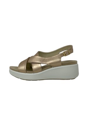Enval Soft Sandali con plateau - gold coloured