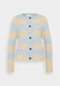 SLFLULU CARDIGAN - Kardigán - birch/blue