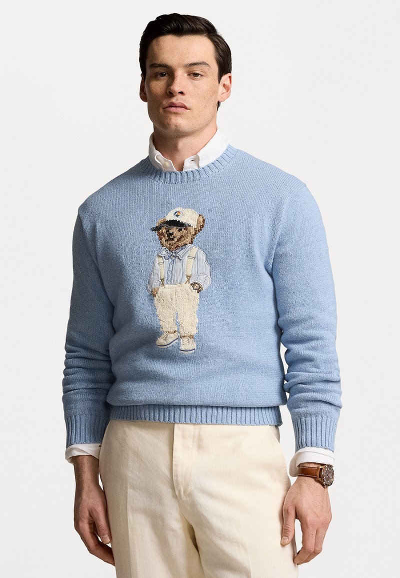 Polo Ralph Lauren POLO BEAR COTTON JUMPER - Jumper - driftwood blue
