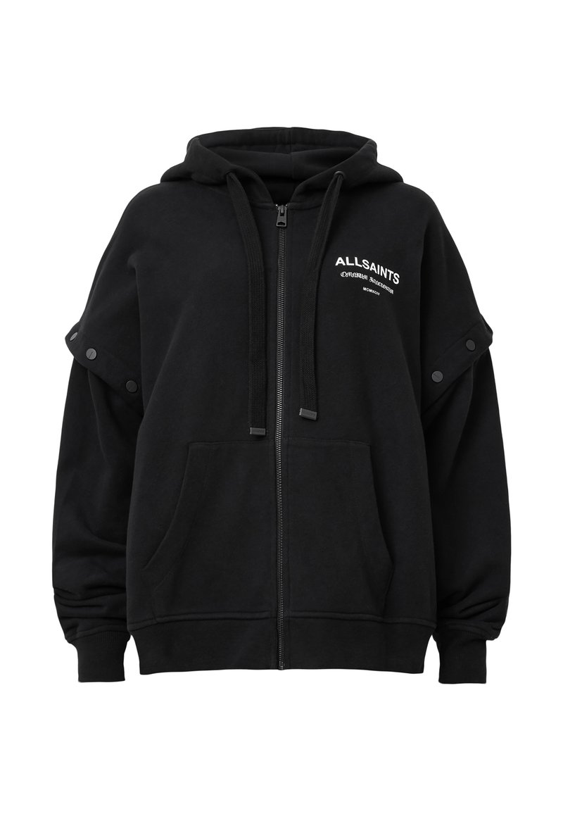 AllSaints Sweater met rits zwart