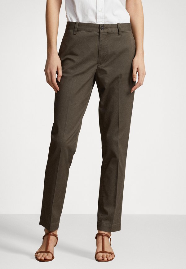 CROPPED SLIM FIT TWILL CHINO PANT - Chinos - outdoors olive