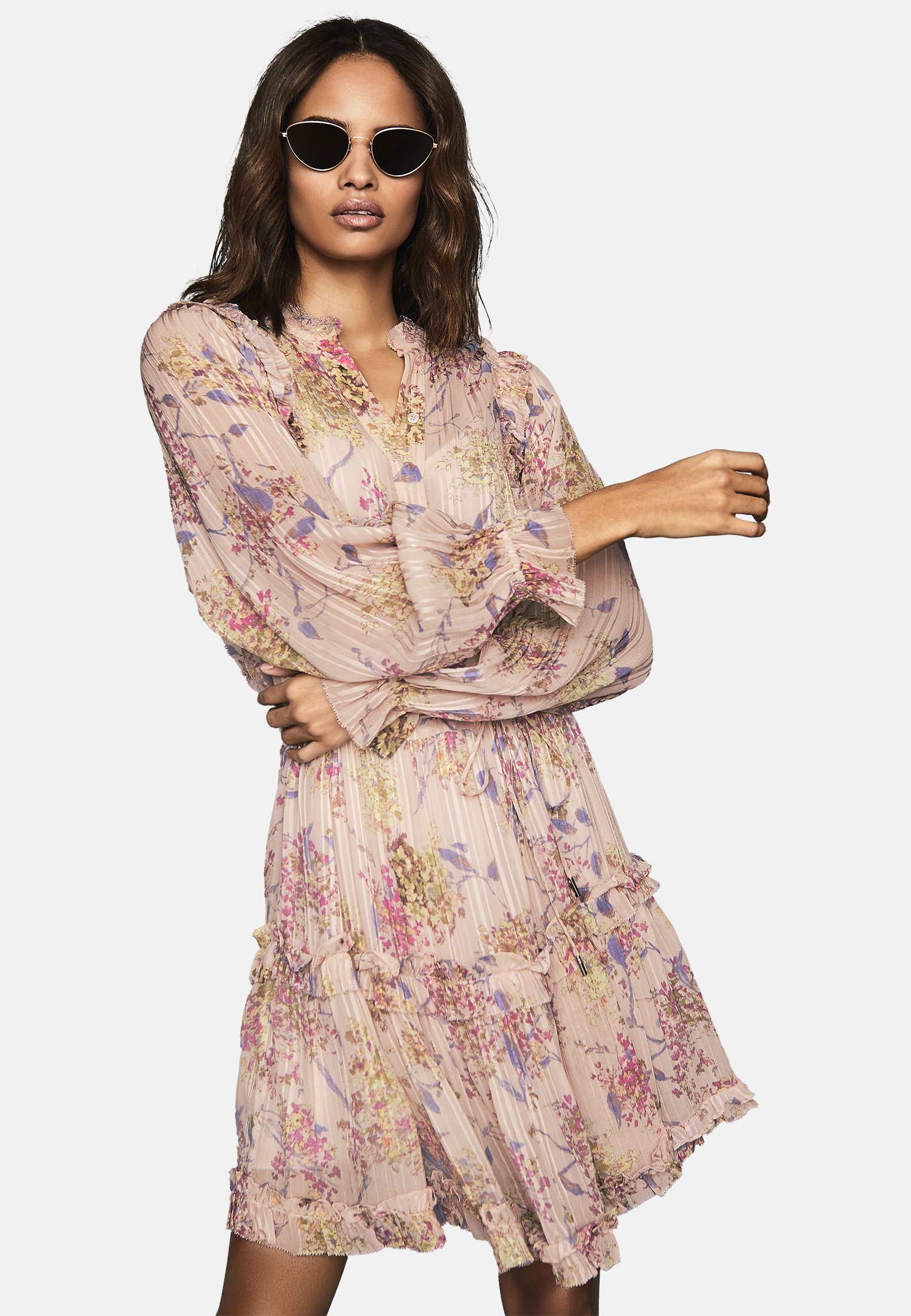 Reiss Cari Day Dress Pink Zalando De 