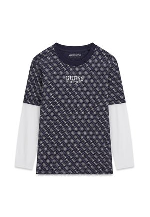 Guess, 4G LOGO T-SHIRT - Langærmet T-shirt - mehrfarbig grundton blau