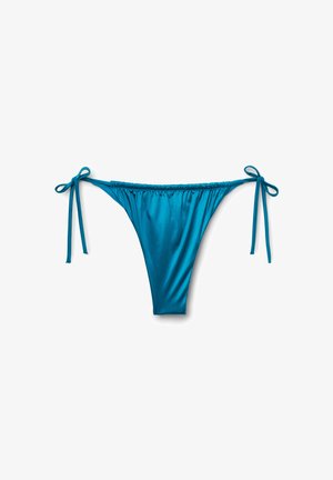 Tezenis, SHINY GLAM WITH NARROW TIES BRAZILIAN - Bikinibroekje - blue