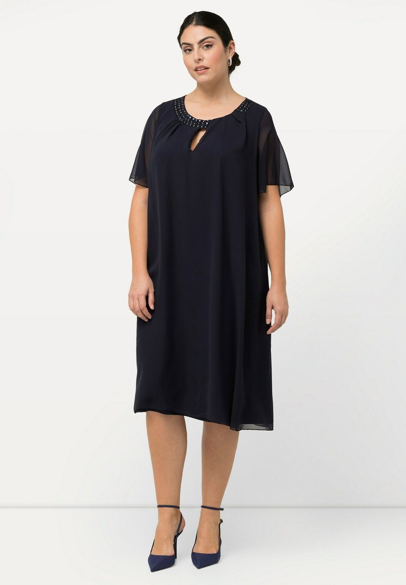 Ulla Popken LAYERED  - Vapaa-ajan mekko - navy blue