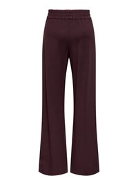Pantalon large couleur violet foncé avec taille élastique, présenté de dos sur fond blanc.
