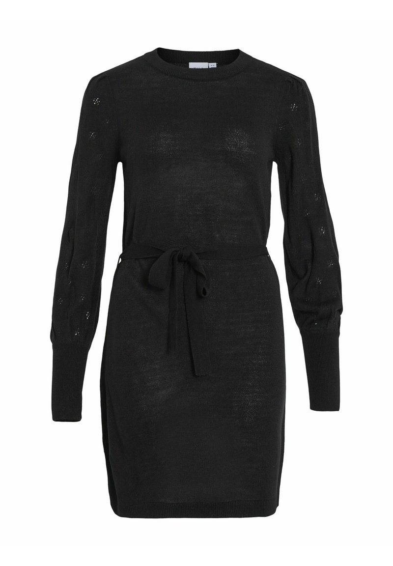 Vila Gebreide jurk zwart