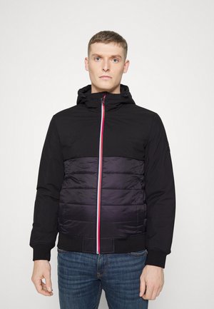 MIX MEDIA HOODED JACKET - Kurtka przejściowa - black