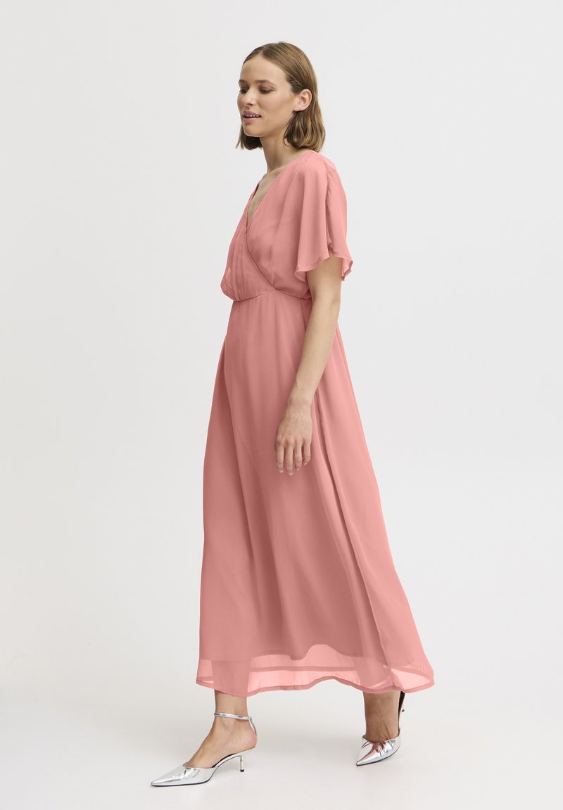 sachin and babi light blue dress Long Chiffon Plus Size Bridesmaid Dresses with Ruffle Sleeves COCOMELODY  PR3570PS