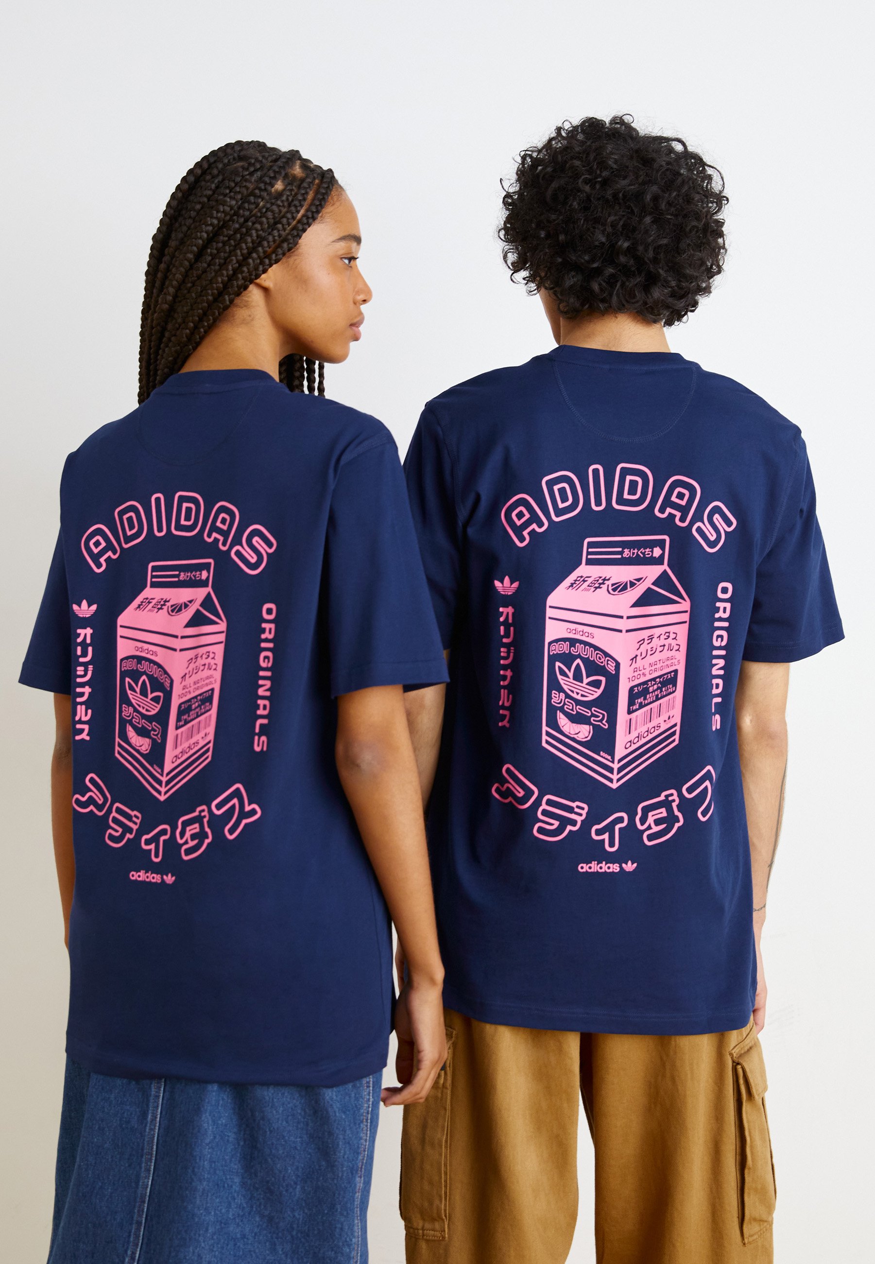 売れ筋商品|||アディダスオリジナルス Tシャツ レディース トップス Long sleeved top - black/night indigo adidas Originals JAPAN - Print T-shirt - night indigo/dark